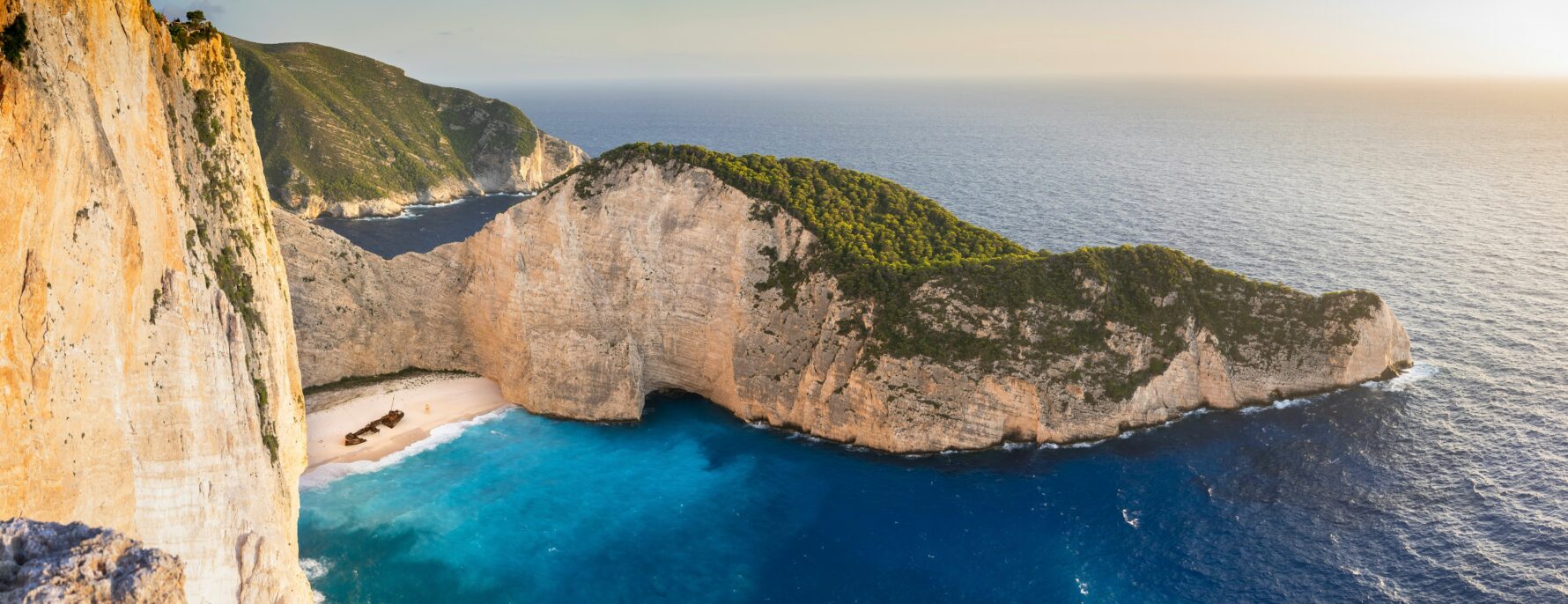 Navagio Beach in Zakynthos with the Panagiotis shipwreck