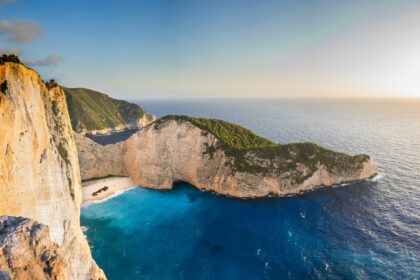 Navagio Beach in Zakynthos with the Panagiotis shipwreck