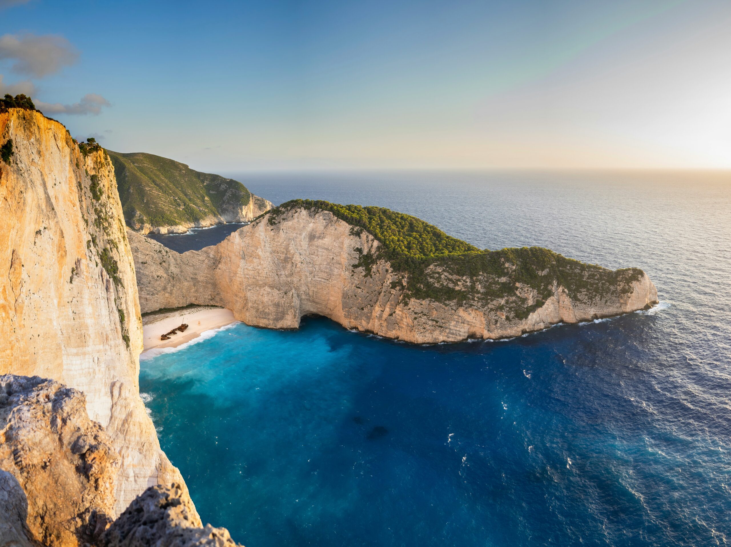 Navagio Beach Zakynthos with the Panagiotis shipwreck