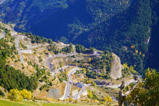 Cafe terrace in Andorra la Vella, Pyrenees
