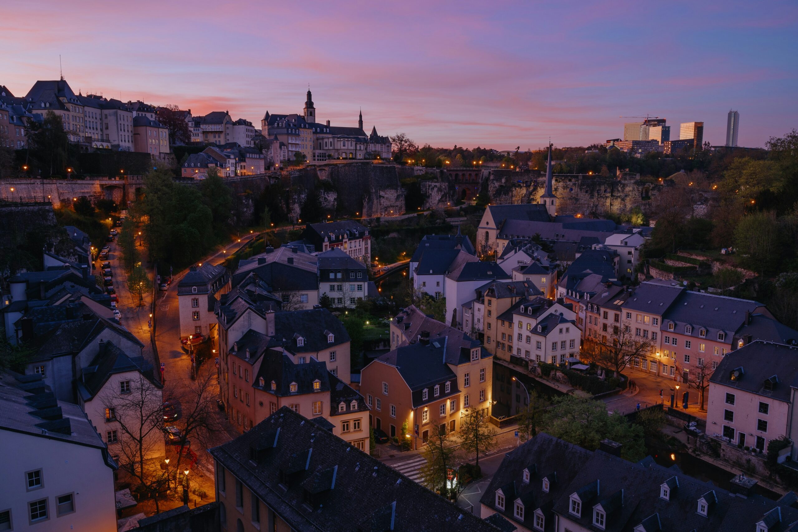 Luxembourg City's Old Town and Petrusse valley — the country's drinking law is notably more permissive than its size suggests