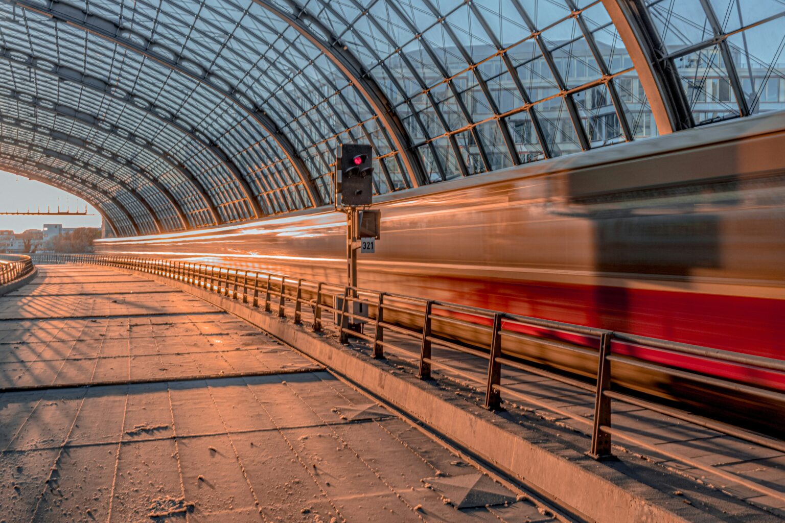 Berlin Hauptbahnhof central station glass facade