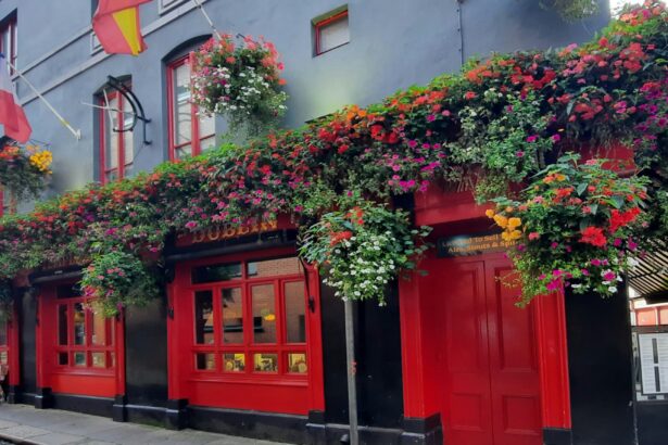Traditional Irish pub interior with Guinness on tap