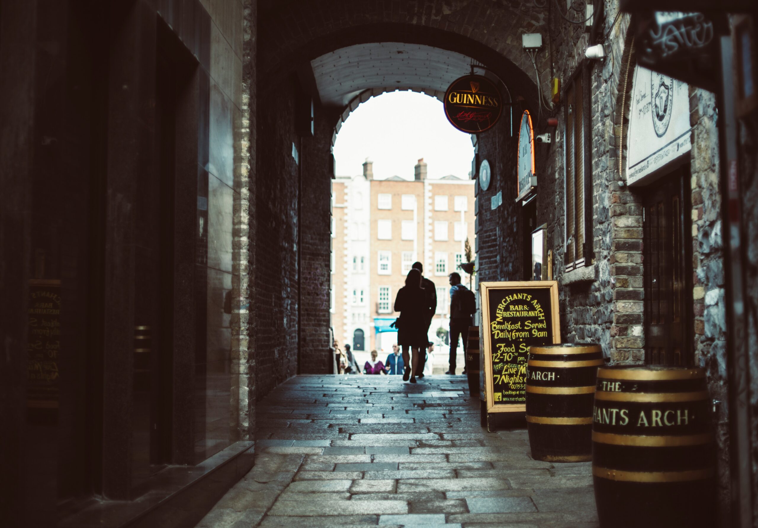Traditional Irish pub interior in Dublin