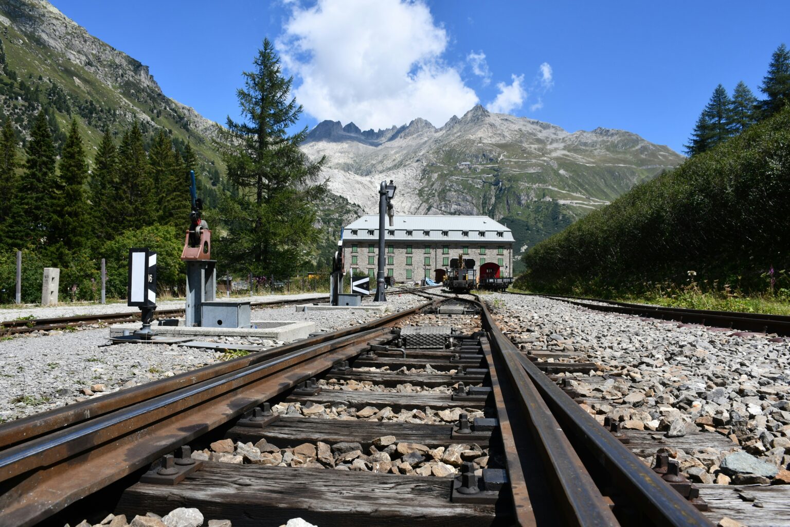 Train SBB CFF FFS dans le paysage suisse