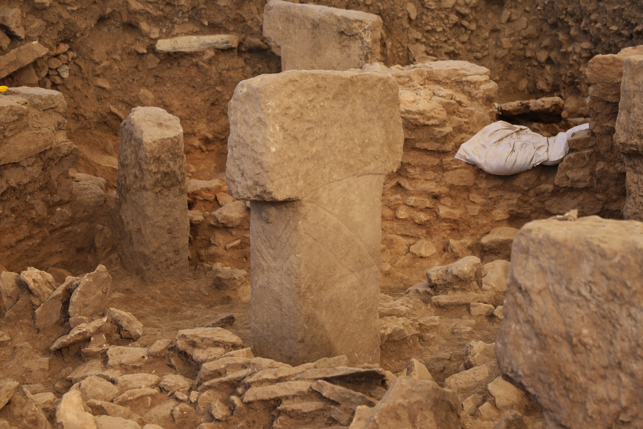 Antike griechische Ruinen — typische Sicht der archaeologischen Schliemann-Sucharbeit