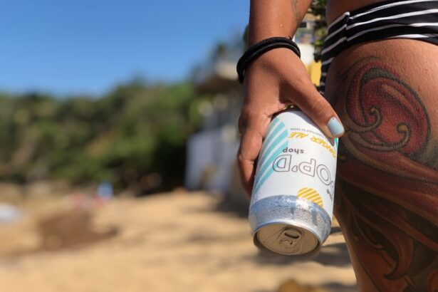 Cold Medalla Light beer on a Puerto Rican beach