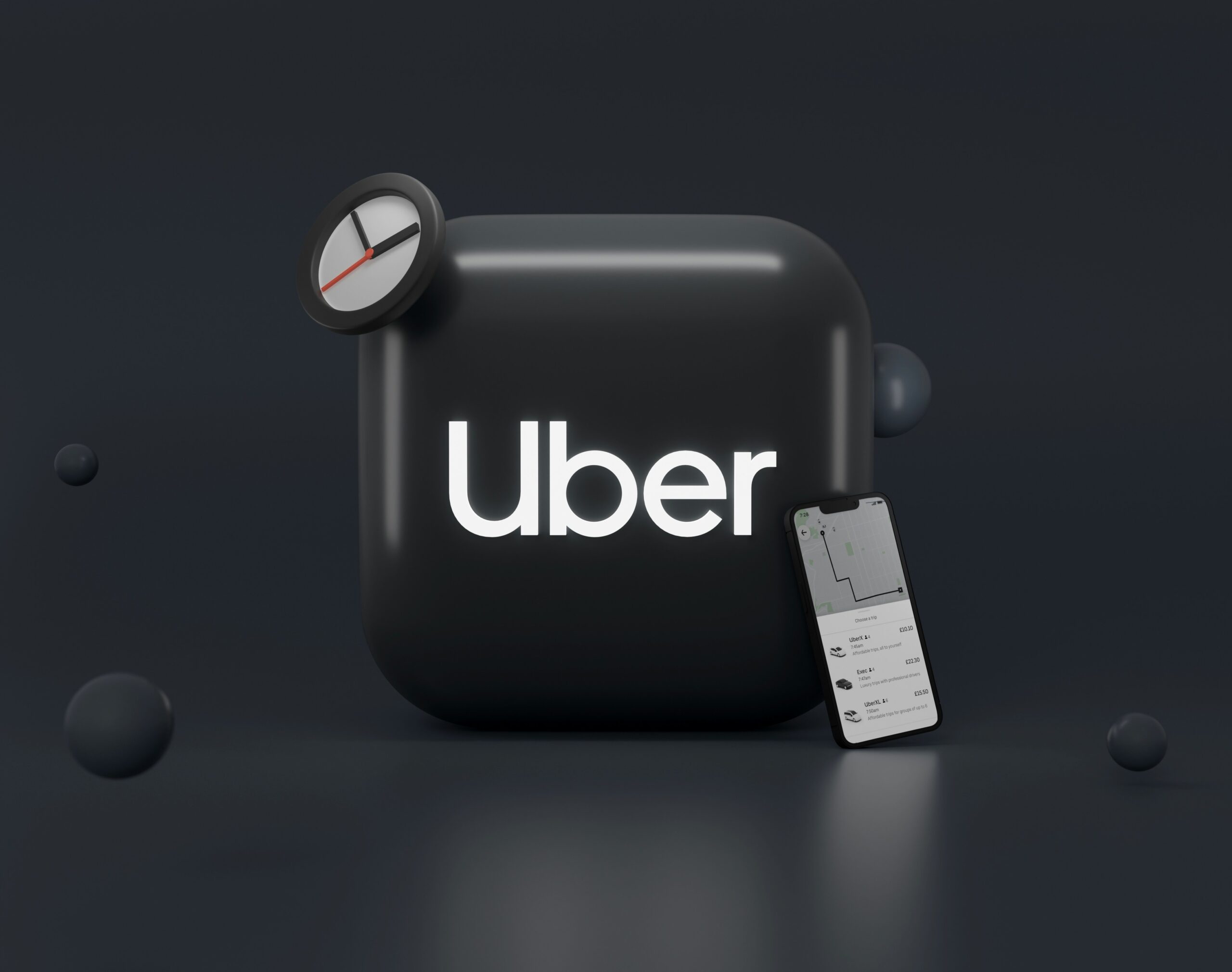 Uber app ride hailing